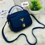 Luxury Blue Handbag for Women | Premium Mini Shoulder & Crossbody Bag with Elegant Lock