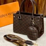 Stylish Check Pattern Mini Handbag with Pouch | Women Shoulder & Crossbody Bag