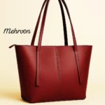 Luxury Mehroon Women Handbag | Premium Leather Finish Elegant Tote Bag