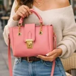 Luxury Pink Handbag for Women | Premium Structured Shoulder & Crossbody Bag