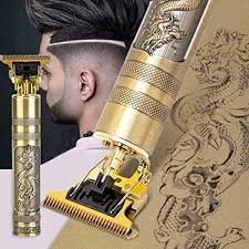 download (14) Professional Golden Hair Trimmer for Men Rechargeable Beard & Hair Clipper | Altutan - Image 1
