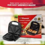 Vitmax Sandwich Maker VM8086 Price in Pakistan – 750W Non Stick Electric Sandwich Toaster | ALTUTAN - Image 5
