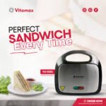 Vitmax Sandwich Maker VM8086 Price in Pakistan – 750W Non Stick Electric Sandwich Toaster | ALTUTAN - Image 7