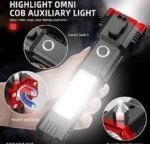 Rechargeable Waterproof LED Torch Light | High Power Emergency Flashlight - Image 3