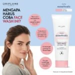 Oriflame Glow Essentials Face Wash with Vitamins E & B3 – Brightening & Deep Cleansing Face Wash for All Skin Types