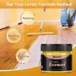 Natural Beeswax Wood Polish – Furniture Scratch Repair & Wood Shine Protection Balm
