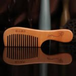 Wooden Hair Comb with Handle 100% Organic – Natural Peach Wood Brush | Altutan - Image 3