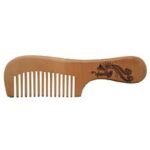 Wooden Hair Comb with Handle 100% Organic – Natural Peach Wood Brush | Altutan - Image 4