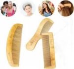 Pack of 3 Wooden Hair Combs Wide Teeth Anti Static – Natural Handmade Comb Set | Altutan - Image 3
