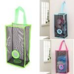 Plastic Shopping Bag Holder – Wall Mounted Garbage Bag Holder & Kitchen Hanging Storage Basket Organizer