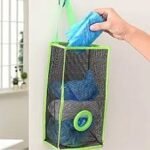 Plastic Shopping Bag Holder – Wall Mounted Garbage Bag Holder & Kitchen Hanging Storage Basket Organizer - Image 7