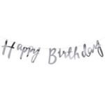 Happy Birthday Bunting Banners Black, Golden, Silver, Rose Gold & Dark Blue – Premium Birthday Decoration Supplies - Image 3