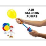 Balloon Pump Hand Held Plastic Inflator – Hand Push Air Pump for Party & Birthday Balloons (Random Color) - Image 3