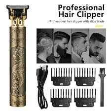 download (40) Vintage T9 Trimmer for Men USB Rechargeable – Metal Body Beard & Hair Clipper | Altutan - Image 1