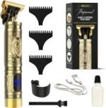 Vintage T9 Trimmer for Men USB Rechargeable – Metal Body Beard & Hair Clipper | Altutan - Image 5