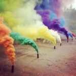 5 Colorful Multi Smoke Flares for Birthday & Anniversary Celebration – Assorted Party Smoke Effects - Image 2
