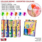 5 Colorful Multi Smoke Flares for Birthday & Anniversary Celebration – Assorted Party Smoke Effects - Image 6