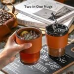 Tumbler Mug with Lid and Glass Straw – Travel Coffee & Juice Mug | Altutan