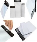 Mini Courier Flyer Bag with Pocket Plain MP Logo (5x7 + 2 Inch Flap) 50 PCS – Small Size Secure Courier Packaging | Altutan - Image 2