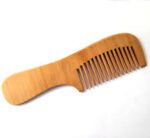 Wooden Hair Comb with Handle 100% Organic – Natural Peach Wood Brush | Altutan - Image 7