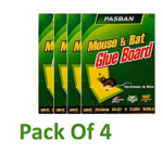 Mouse Glue Trap - Mouse Glue Board - Rat Killer Trap - Rat Killer Glue Book - Rat Killer Glue Mat Mouse Book (Pack Of 4 )