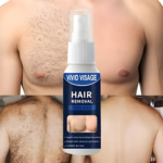 Vivid Visage Premium Hair Removal Spray for Men, Painless Natural Ingredient Formula, Long-Lasting & Waterproof, Single Pack