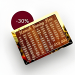 Umrah Saving Box 280 Days Wooden Islamic Money Saving Box