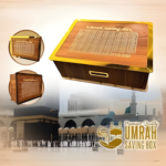 Wooden Islamic Umrah Saving Box 280 Days Money Saving Challenge Box