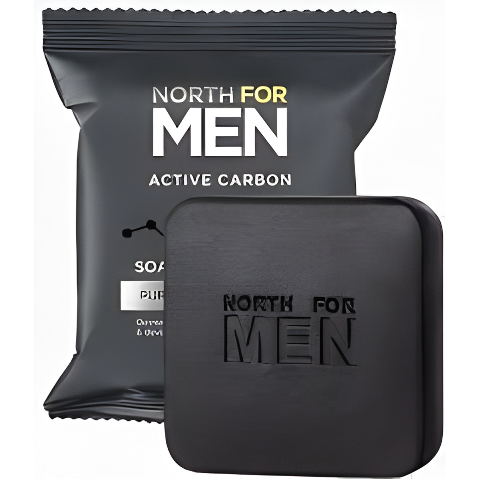 Untitled design (65) Oriflame North For Men Active Carbon Soap Bar 100g Deep Cleansing ( Oriflame Soap) - Image 1