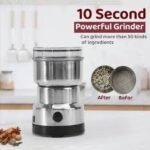 Mini Electric Grinder for Spices and Coffee – Stainless Steel Grinding Machine | Altutan