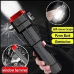 Buy LED Rechargeable Hammer Torch in Pakistan – Emergency Safety Flashlight | Altutan - Image 2