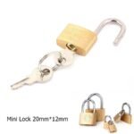 Mini Brass Padlock with Keys Small Security Lock for Bag & Locker - Image 2