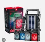 Solar Rechargeable Bluetooth Speaker with LED Torch & FM Radio - Image 2