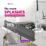 Silicone Sink Splash Guard Kitchen Water Splash Protector Barrier
