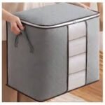 Pack of 3 Clothes Storage Bags Organizer, 43L Grey - Image 4