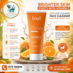 Buy Loyi Vita Cleanse Vitamin C Face Wash Online in Pakistan at Altutan.com | Best Brightening & Deep Cleansing Face Wash