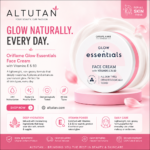 Oriflame Glow Essentials Face Cream with Vitamins E & B3 – Daily Moisturizing & Glowing Skin Cream | Altutan Pakistan
