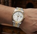 Luxury Two Tone Date Style Men's Watch – Stainless Steel Gold Silver Wrist Watch | Premium Fashion Watch | Altutan - Image 3