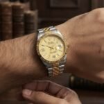 Luxury Two Tone Date Style Men's Watch – Stainless Steel Gold Silver Wrist Watch | Premium Fashion Watch | Altutan - Image 4