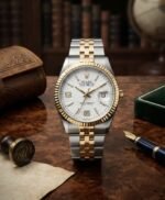 Luxury Two Tone Date Style Men's Watch – Stainless Steel Gold Silver Wrist Watch | Premium Fashion Watch | Altutan - Image 5
