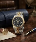 Luxury Two Tone Date Style Men's Watch – Stainless Steel Gold Silver Wrist Watch | Premium Fashion Watch | Altutan - Image 6