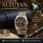 Luxury Two Tone Date Style Men's Watch – Stainless Steel Gold Silver Wrist Watch | Premium Fashion Watch | Altutan