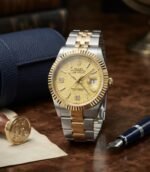 Luxury Two Tone Date Style Men's Watch – Stainless Steel Gold Silver Wrist Watch | Premium Fashion Watch | Altutan - Image 7
