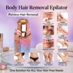 Buy 2 in 1 USB Rechargeable Eyebrow Trimmer & Facial Hair Remover for Women Online in Pakistan | Portable Hair Removal Device | Altutan