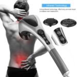 Buy Infrared Electric Handheld Body Massager Online in Pakistan | Deep Tissue Full Body Massage Machine | Double Head Heating Massager | Altutan